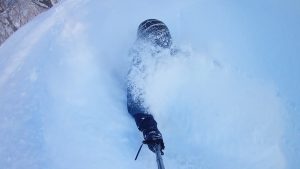 すんご〜く晴れたので久しぶりにアクションカムゲットしてパウダー滑ってみました！